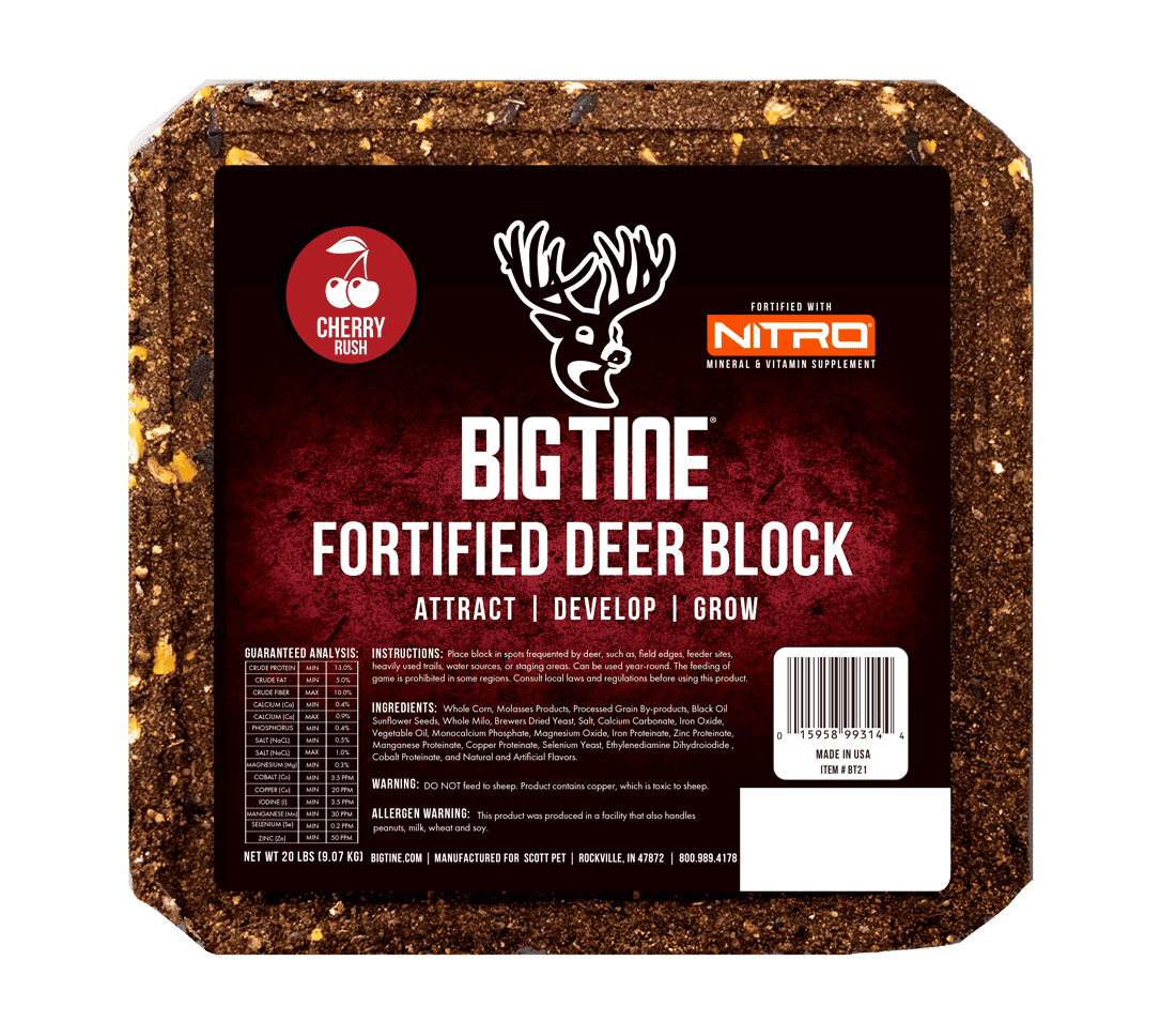 BIG TINE FORTIFIED DEER BLOCK CHERRY
